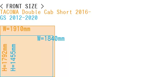 #TACOMA Double Cab Short 2016- + GS 2012-2020
